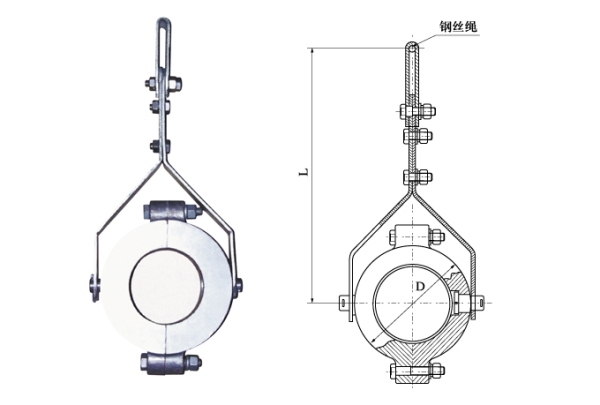 JGX型高壓電纜固定夾
